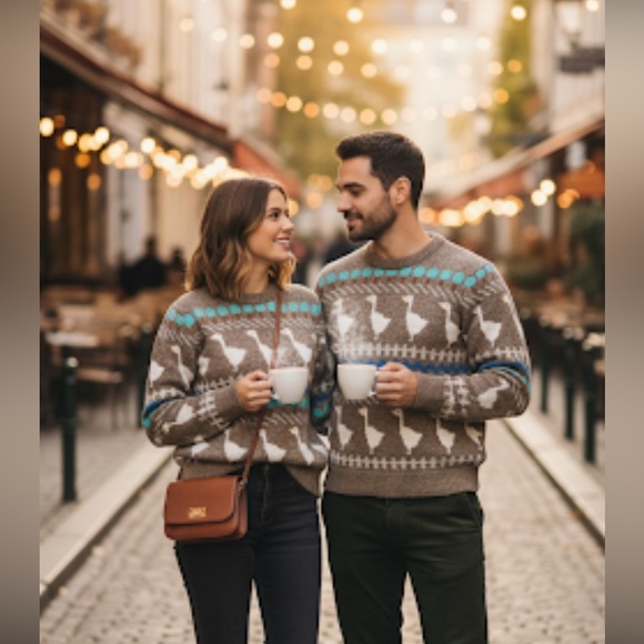 Awesome 80s Hot Jazz by Christina Wool Vintage Geese Sweater - Picture 12 of 12